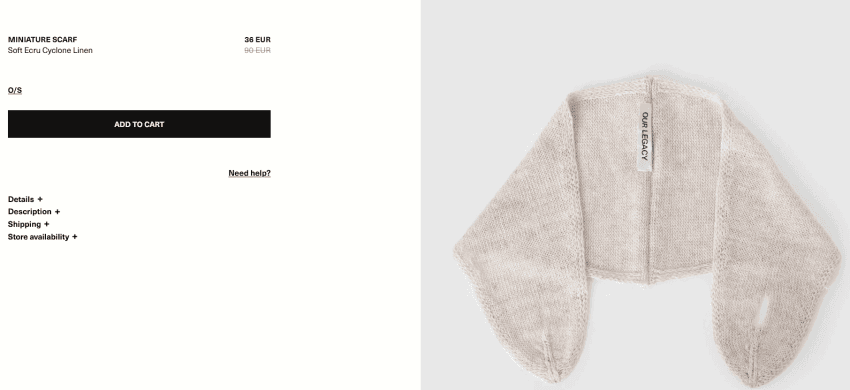 Our Legacy Miniature Scarf