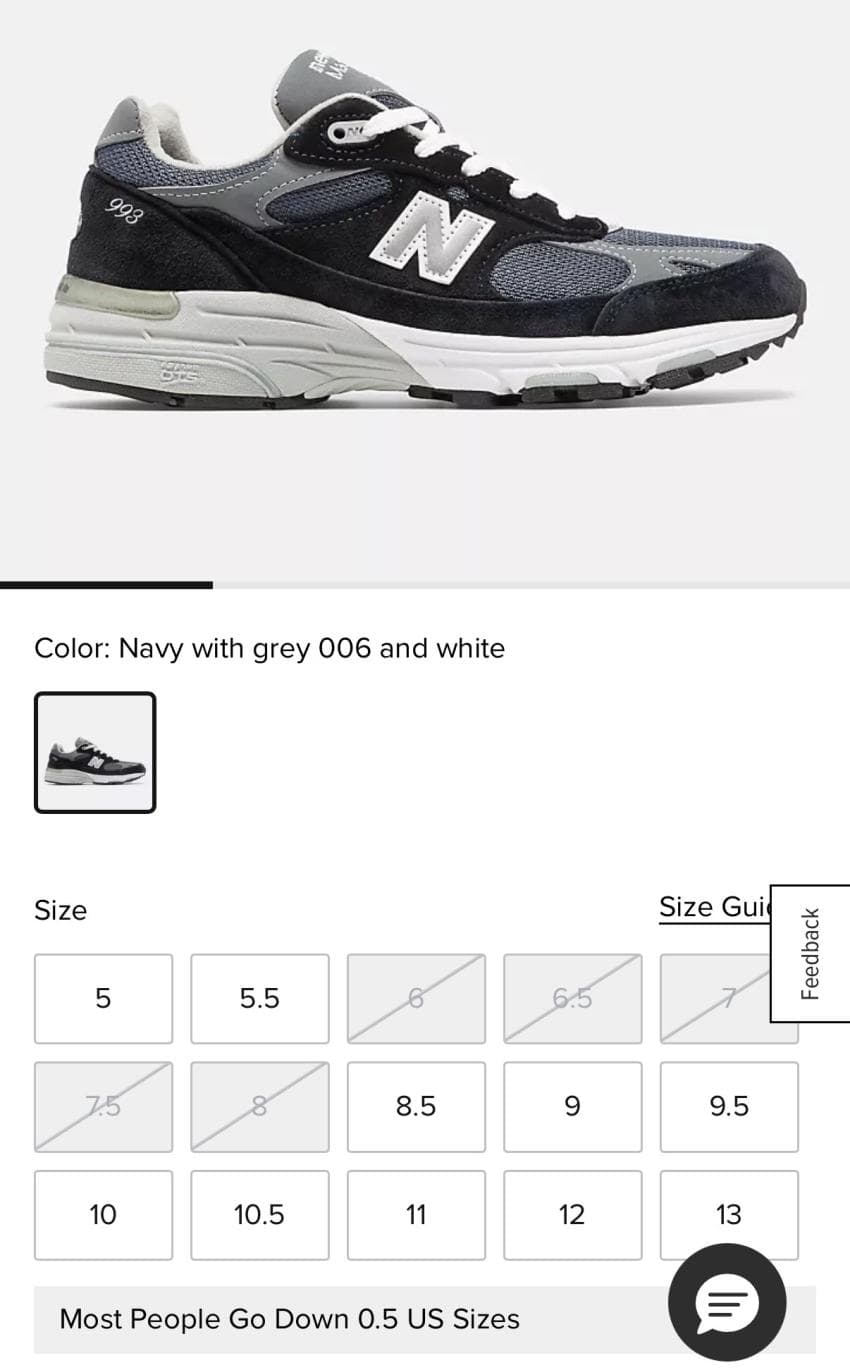 New Balance 993 우먼