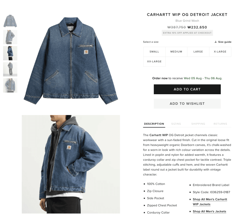 Carhartt WIP OG Detroit