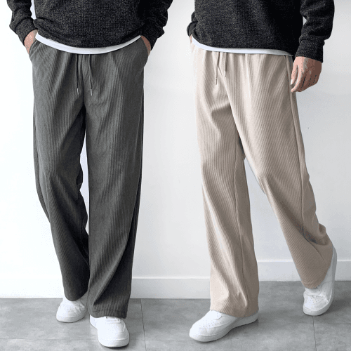 Men's Corduroy Wide Pants 1+1