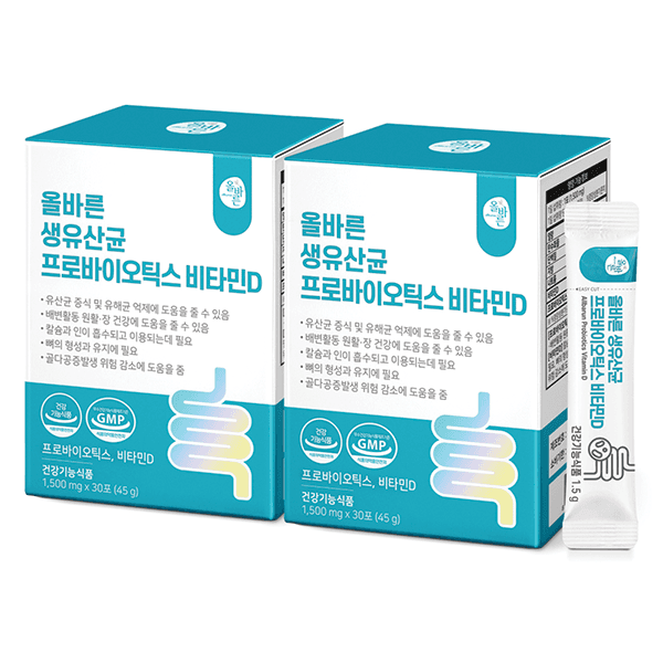 올바른 생유산균 19 비타민D 60포