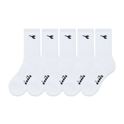 디아도라 로고 쿠션 크루삭스 화이트 5팩