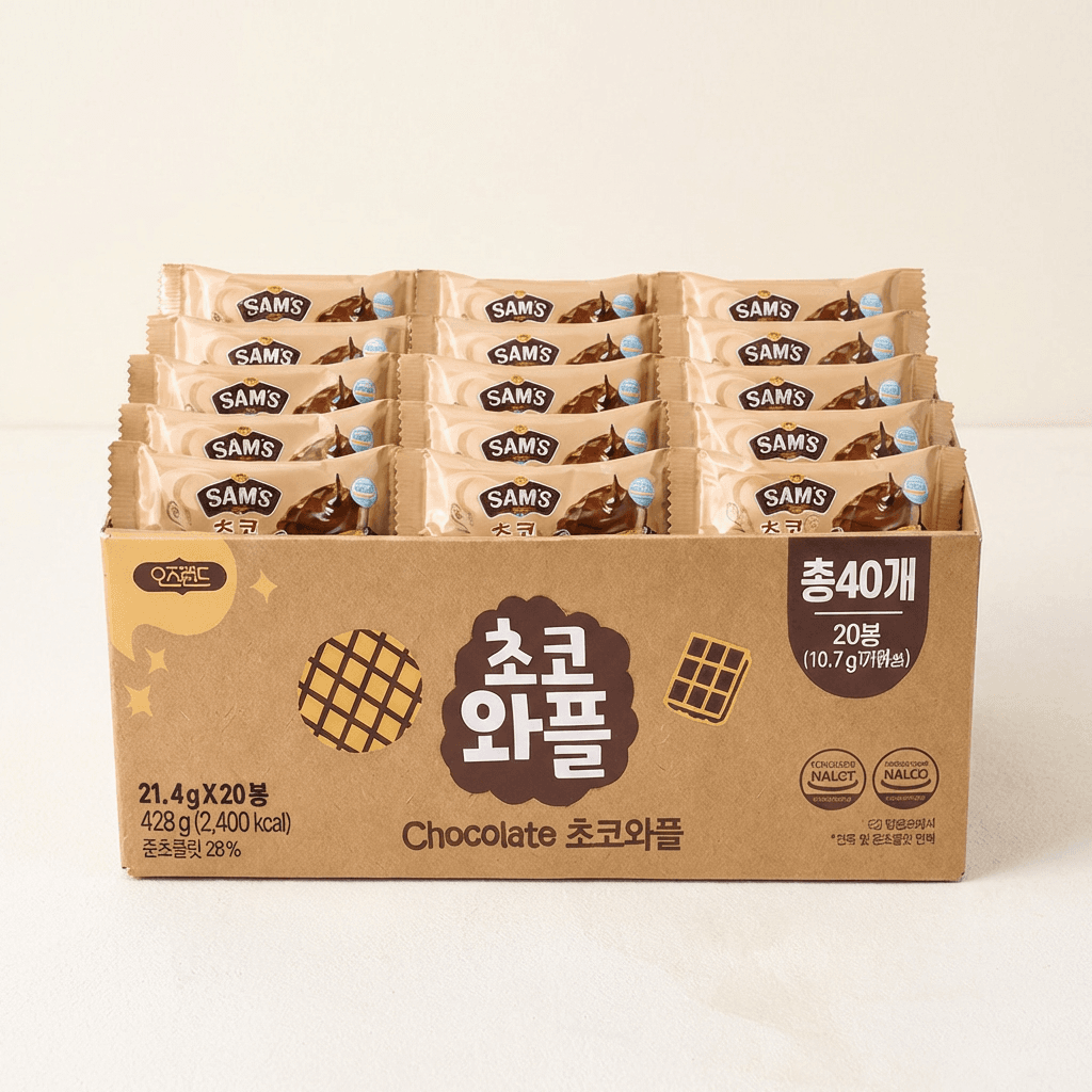 오즈랜드 초코와플 20봉 6,300원