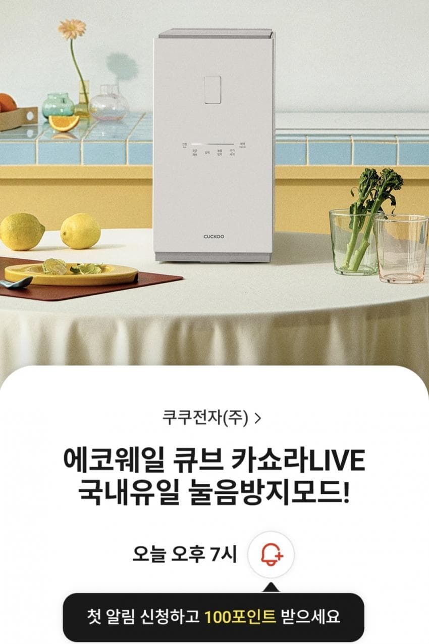 쿠쿠 에코웨일 큐브 2L