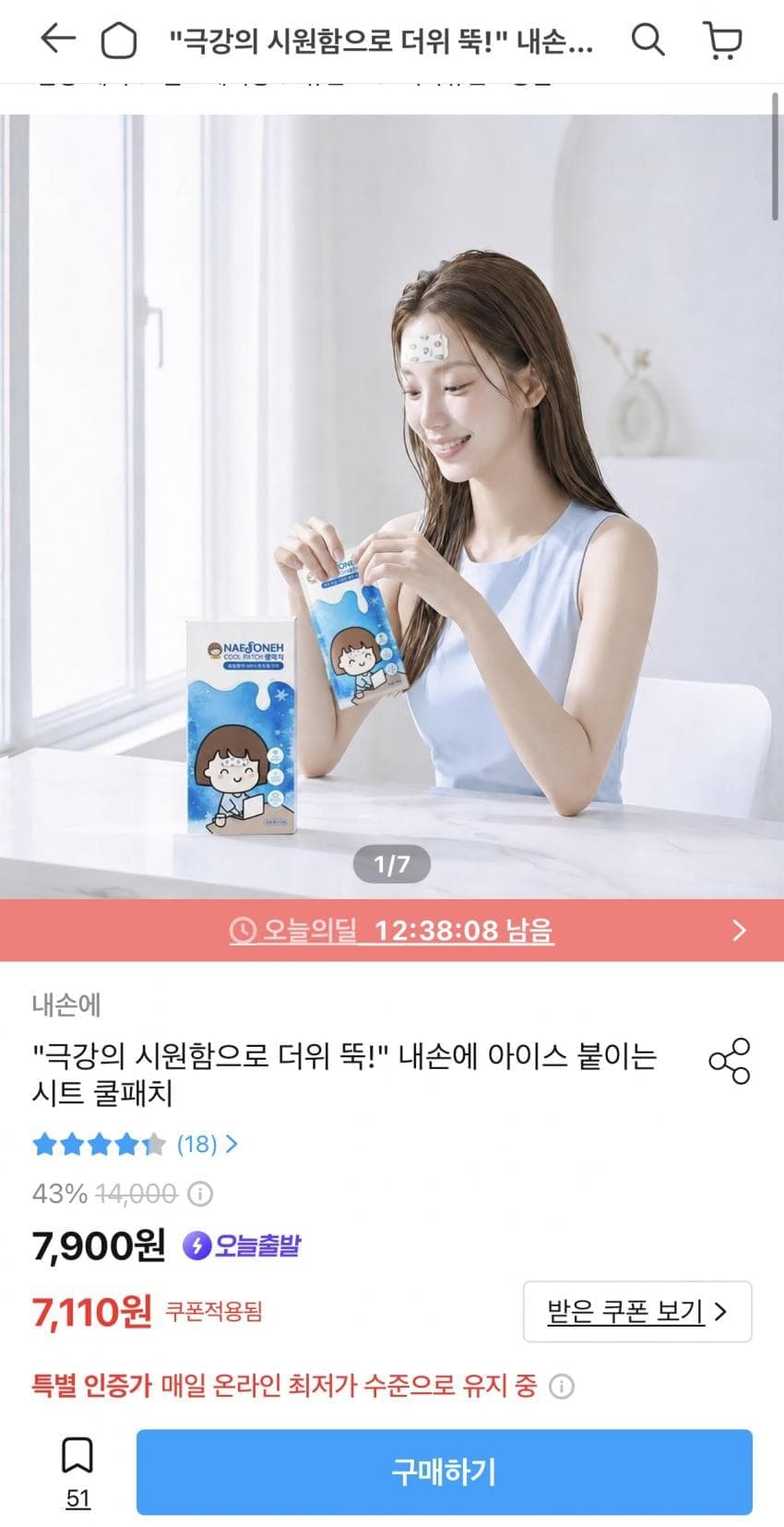 아이스 쿨패치 시트