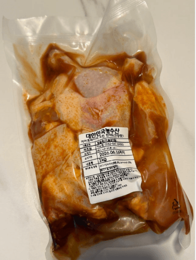국내산 냉장 치킨 염지닭 1kg