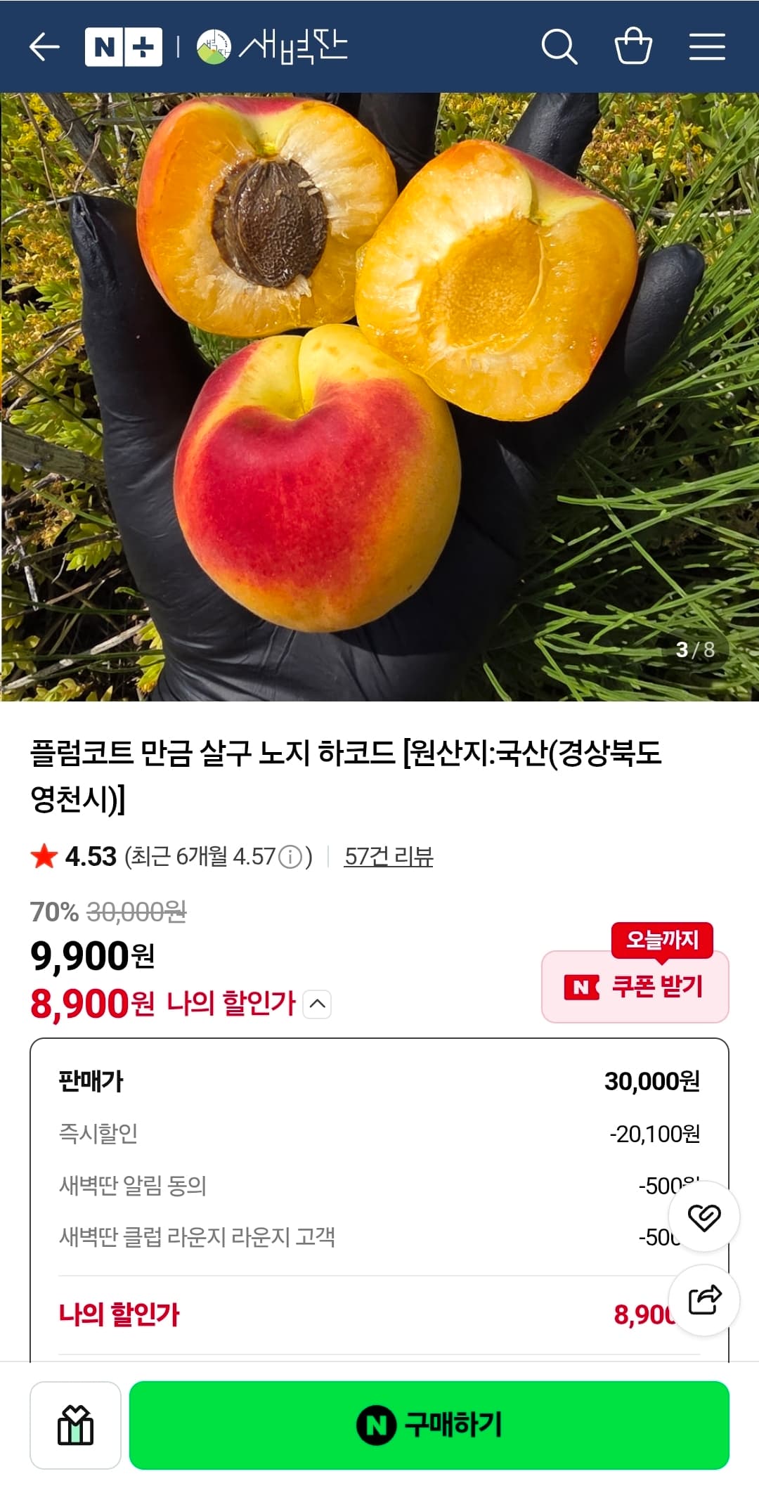 플럼코트 500g