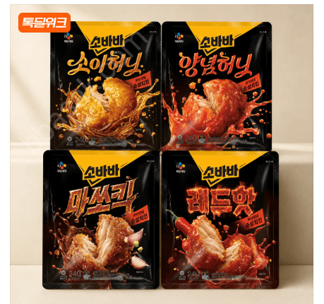 CJ 고메 소바바 치킨 순살 240g 7봉