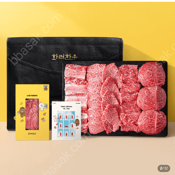 투뿔한우 클래식라인 라인프렌즈 에디션 800g
