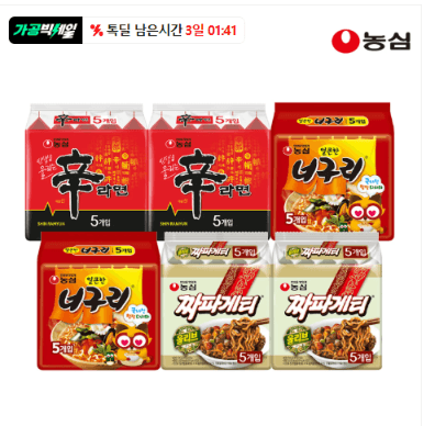농심 신신너너짜짜 30입