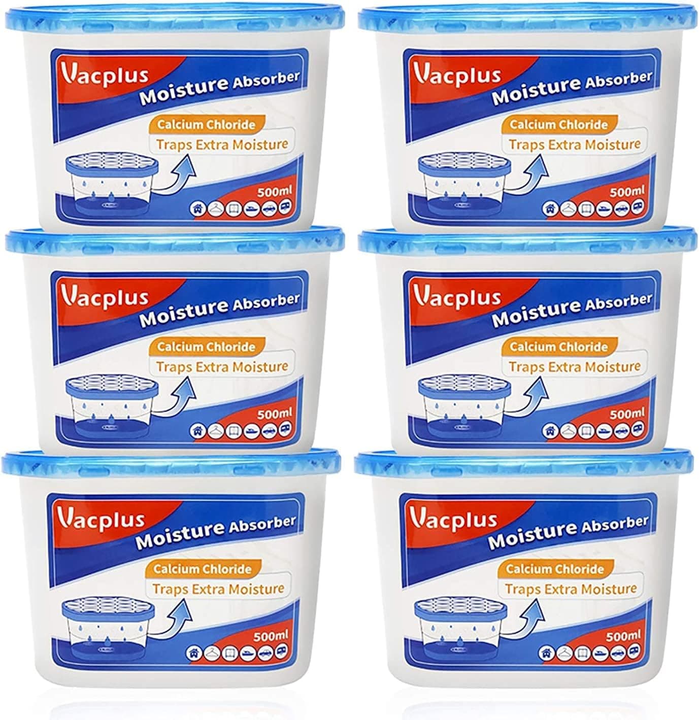 Vacplus 제습제 6개 세트