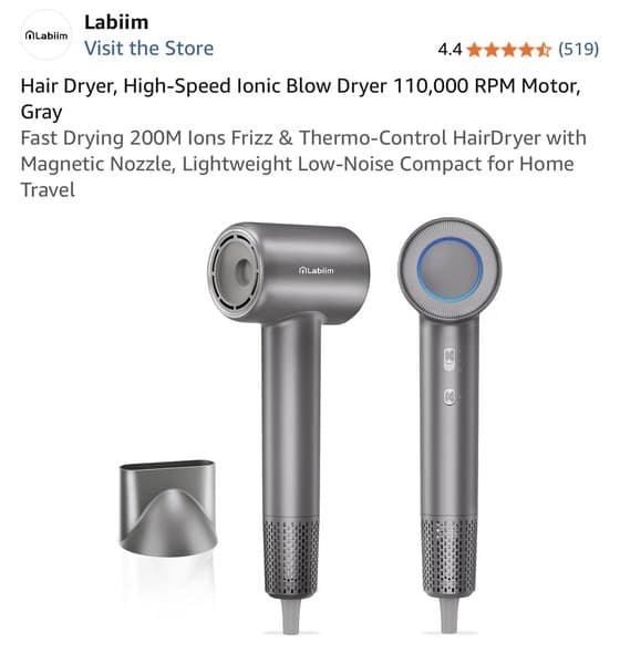 High Speed Ionic Blow Dryer