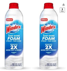 Windex Fast Shine Foam