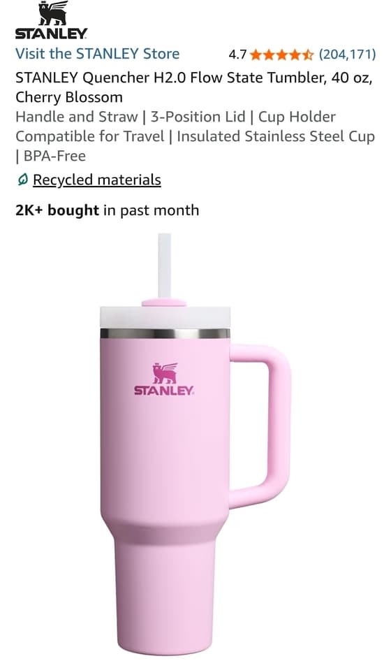 Stanley Quencher H2.0 40oz