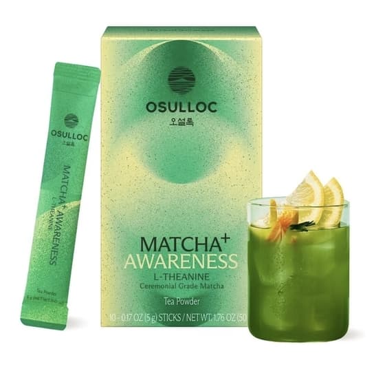 오설록 Matcha Plus+ Awareness, L-Theanine Matcha Drink Mix