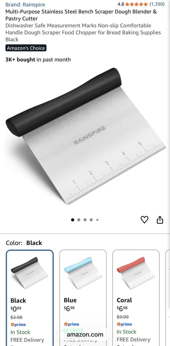 Amazon Bench scraper $0.99