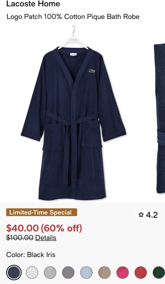 Lacoste 100% Cotton Pique