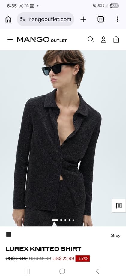 Mango Outlet 셔츠 및 자켓 ~$20