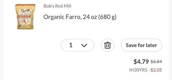Bob's Red Mill Organic Farro