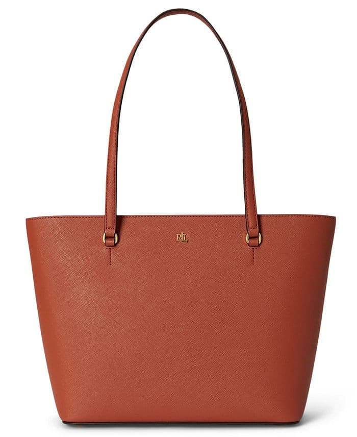 랄프로렌 가죽 토트백 $135