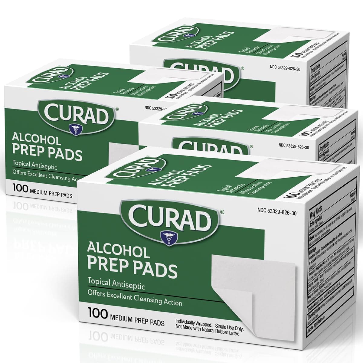 CURAD Alcohol Prep Pads 400매