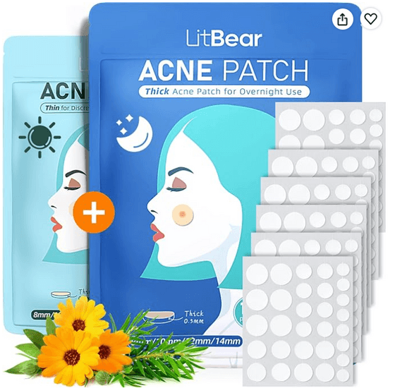 Acne Pimple Patches Day and Night 4 Sizes 180 Dots