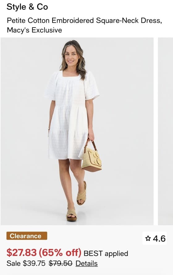 Style & Co Womens Cotton