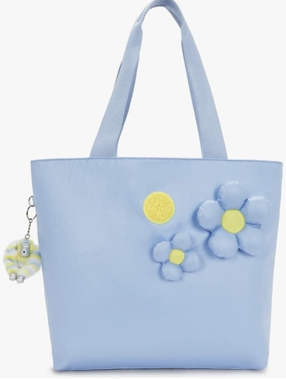 Kipling Hye 메탈릭 노트북 토트백