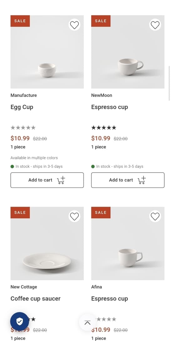 Villeroy & Boch NewMoon 컵