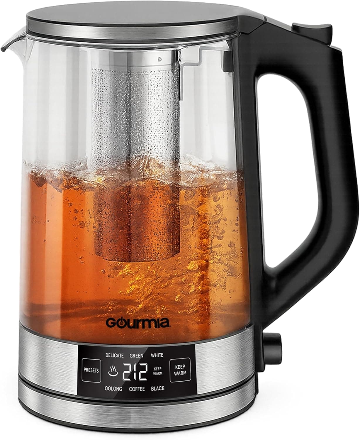 Gourmia 1.7L 유리 전기주전자