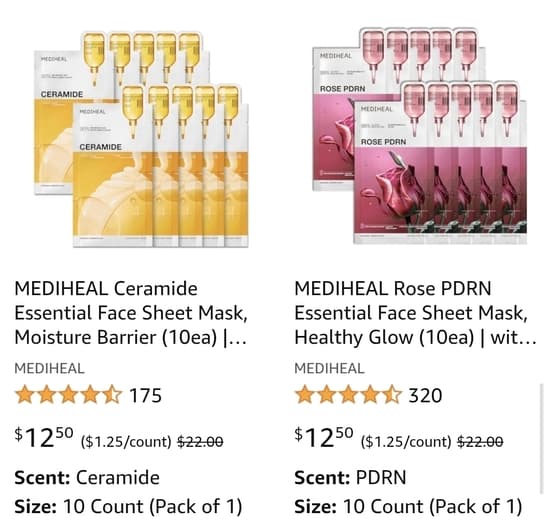 Mediheal Retinol Collagen + Collagen Spicule Hydrogel Mask (4ea)