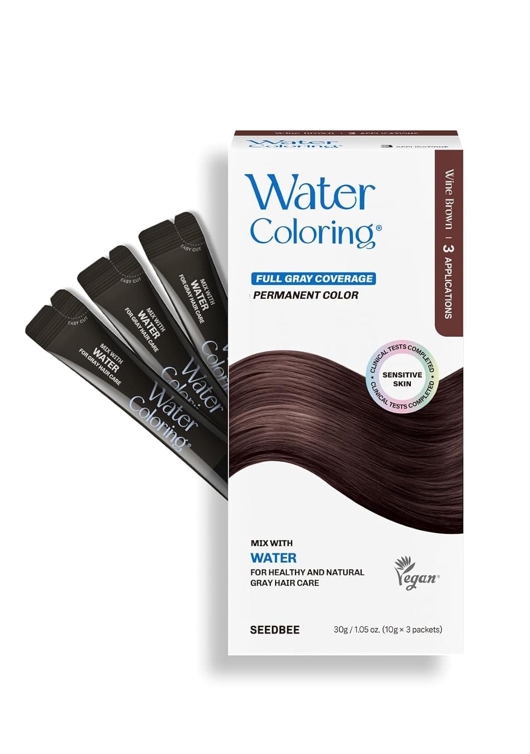 Cidibee Hair Color for Gray Hair Wine Brown