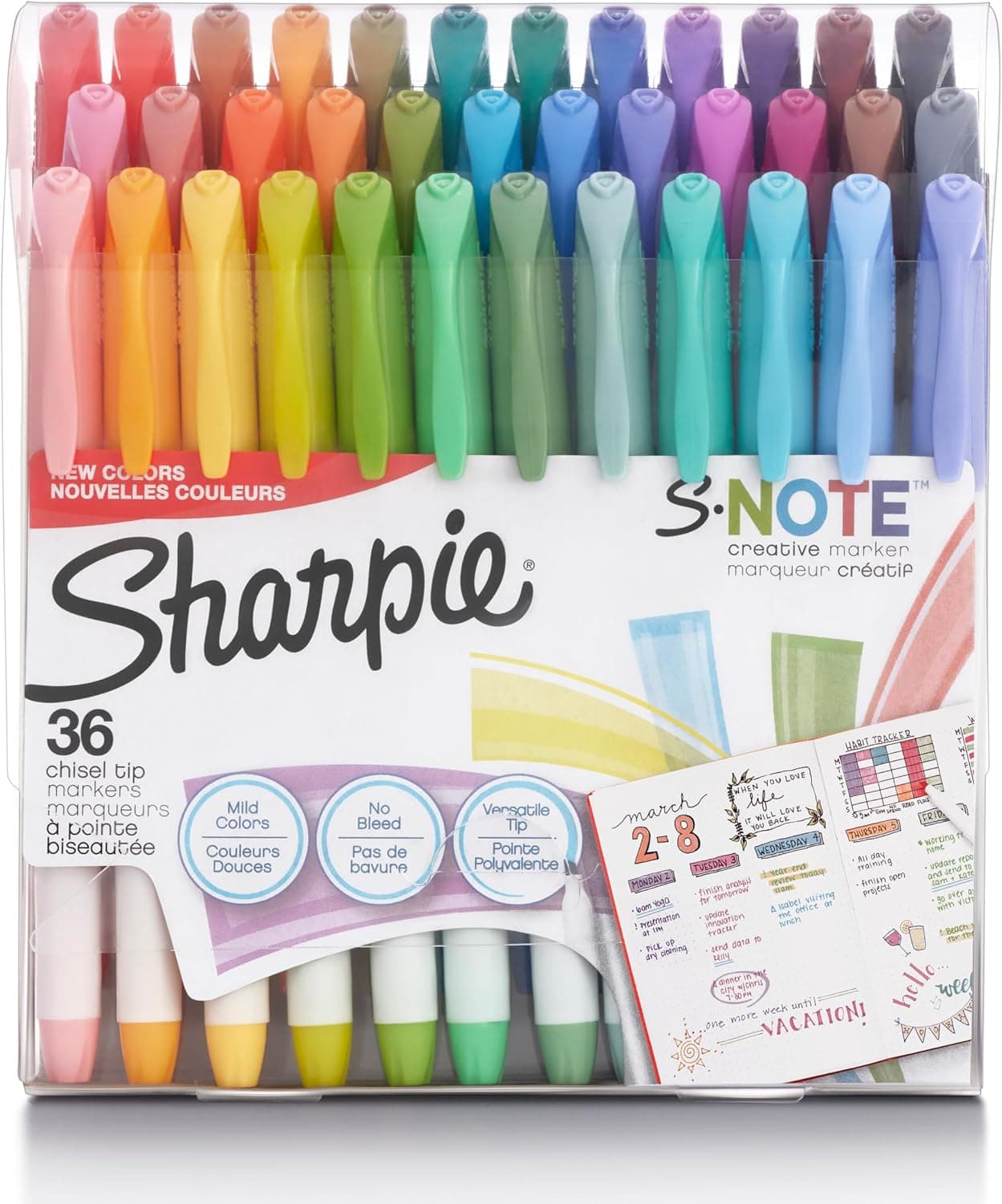 Sharpie S-Note 파스텔 마커 36개