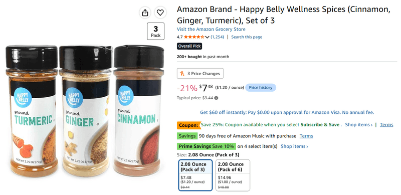 Happy Belly Wellness Spice Set 3-Pack