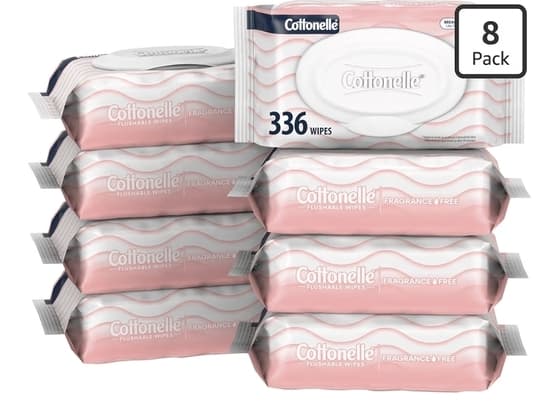 Cottonelle Fragrance Free Flushable Wet Wipes