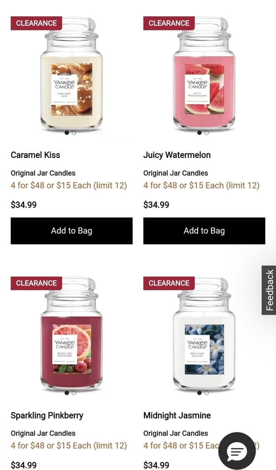 YankeeCandle 미니 캔들