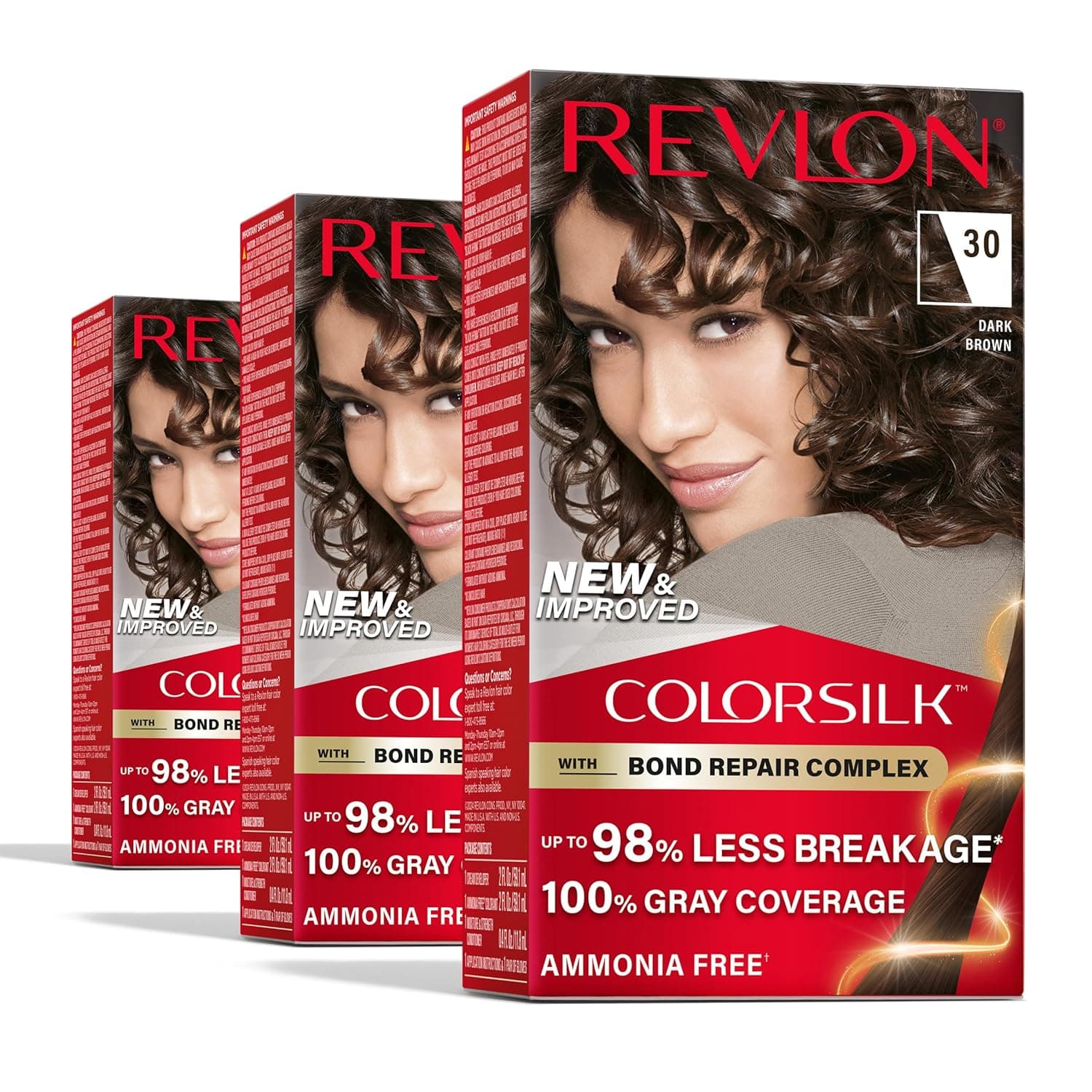Revlon ColorSilk 염색약 3개