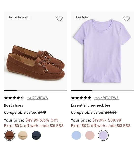 J.Crew Factory Boat Shoes