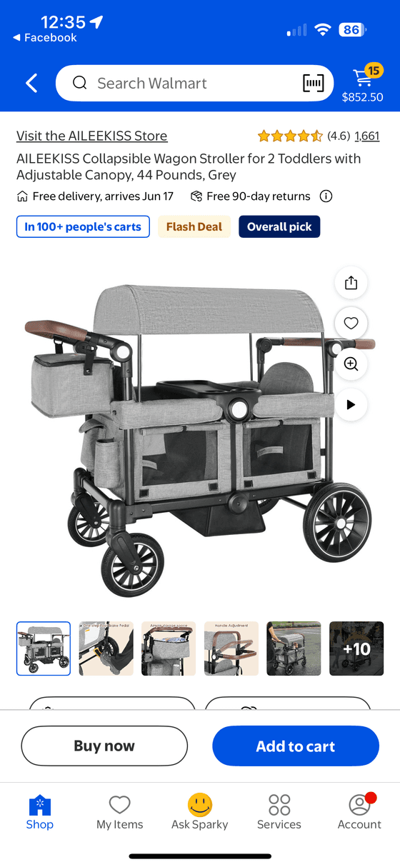 Walmart) Wagon stroller 188.89