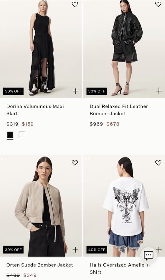 AllSaints Aleida Denim