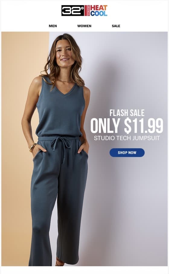 32 Degrees Tech Jumpsuit