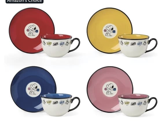 Lenox 스누피 티컵 세트 4인조 $40.31