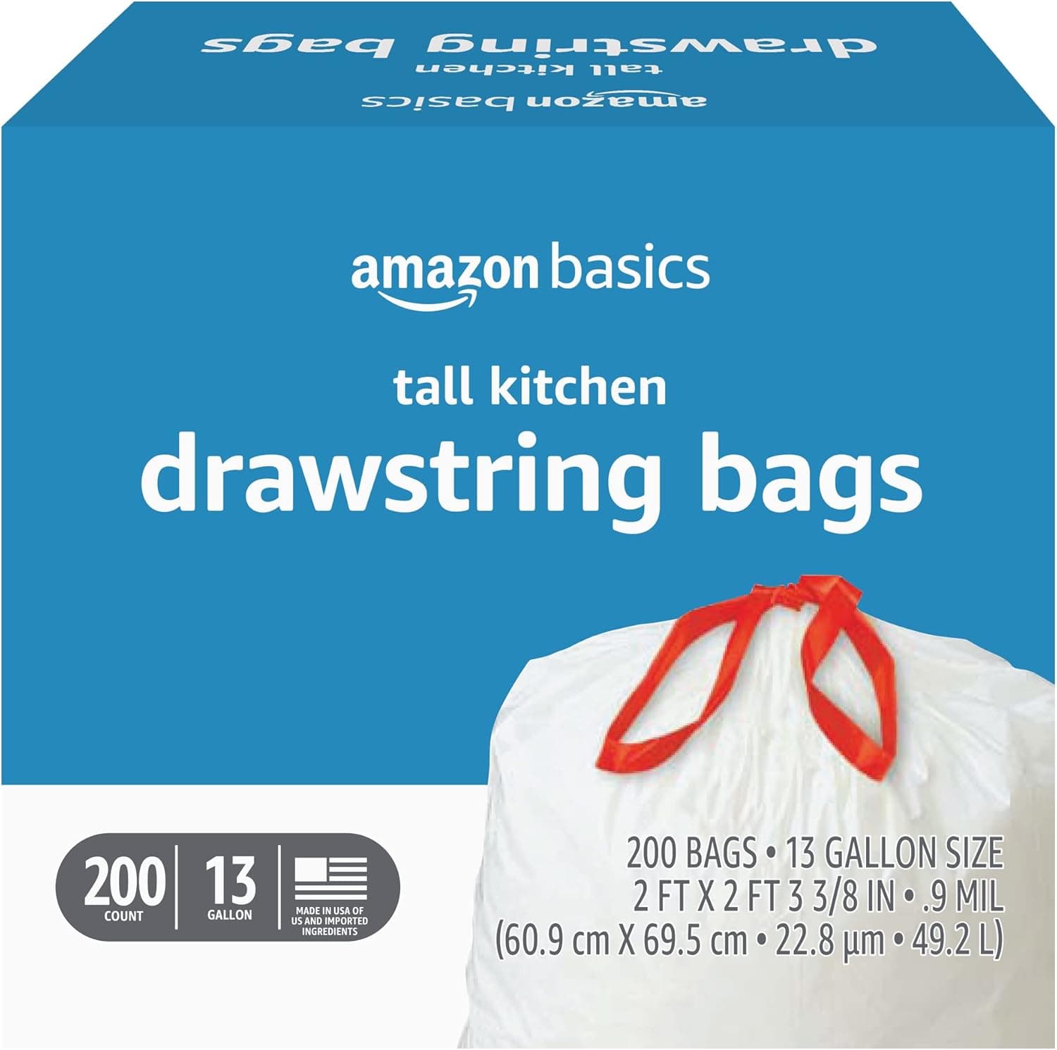 Amazon Basics 주방 쓰레기봉지 200매