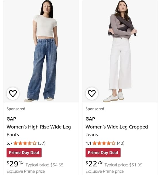 Gap 와이드레그 팬츠