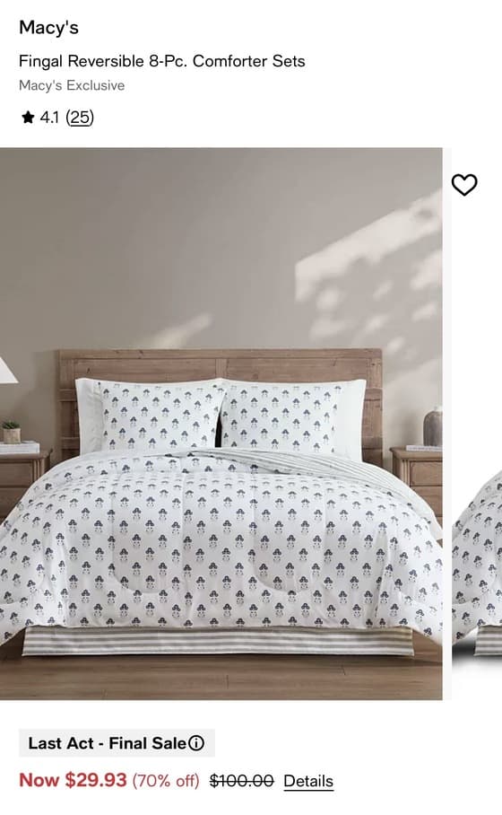 Fingal Reversible 8pc