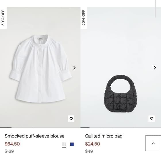 COS QUILTED MICRO BAG