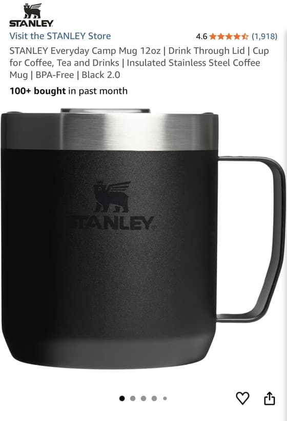 Stanley 캠프 머그 12oz