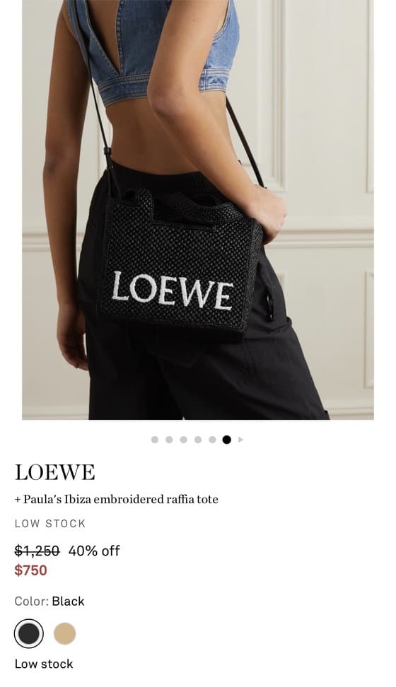 Loewe 폰트토트백 미니