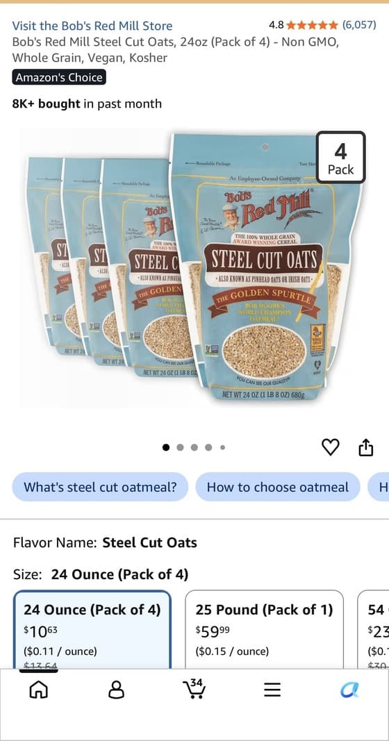 Bob's Red Mill Steel Cut