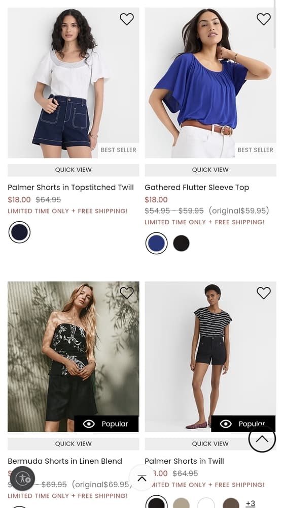 LOFT $18 Steals 세일